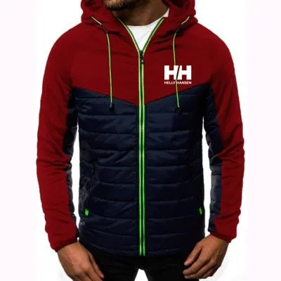 2020 New Fashion Hoody Spliced Jacket Printed HH Men Hoodies Sweatshirts Casual Coat Hooded Cardigan Plus Fleece Thin Clothes