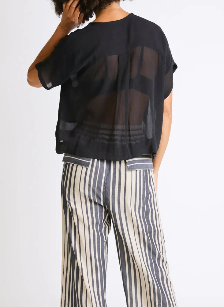 Aanya Pants, moving black stripes