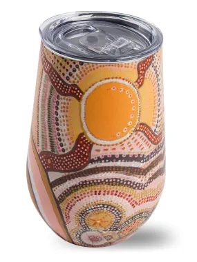 Aboriginal Journeys In The Sun Stainless Steel Travel Mug