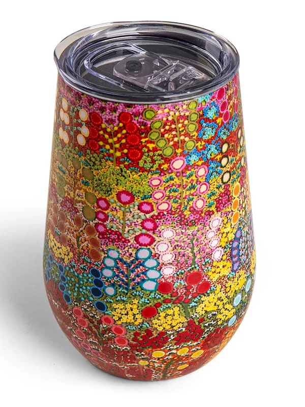 Aboriginal Wild Flowers Stainless Steel Travel Mug