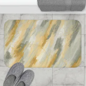 Abstract Bath Mat | Gray Beige