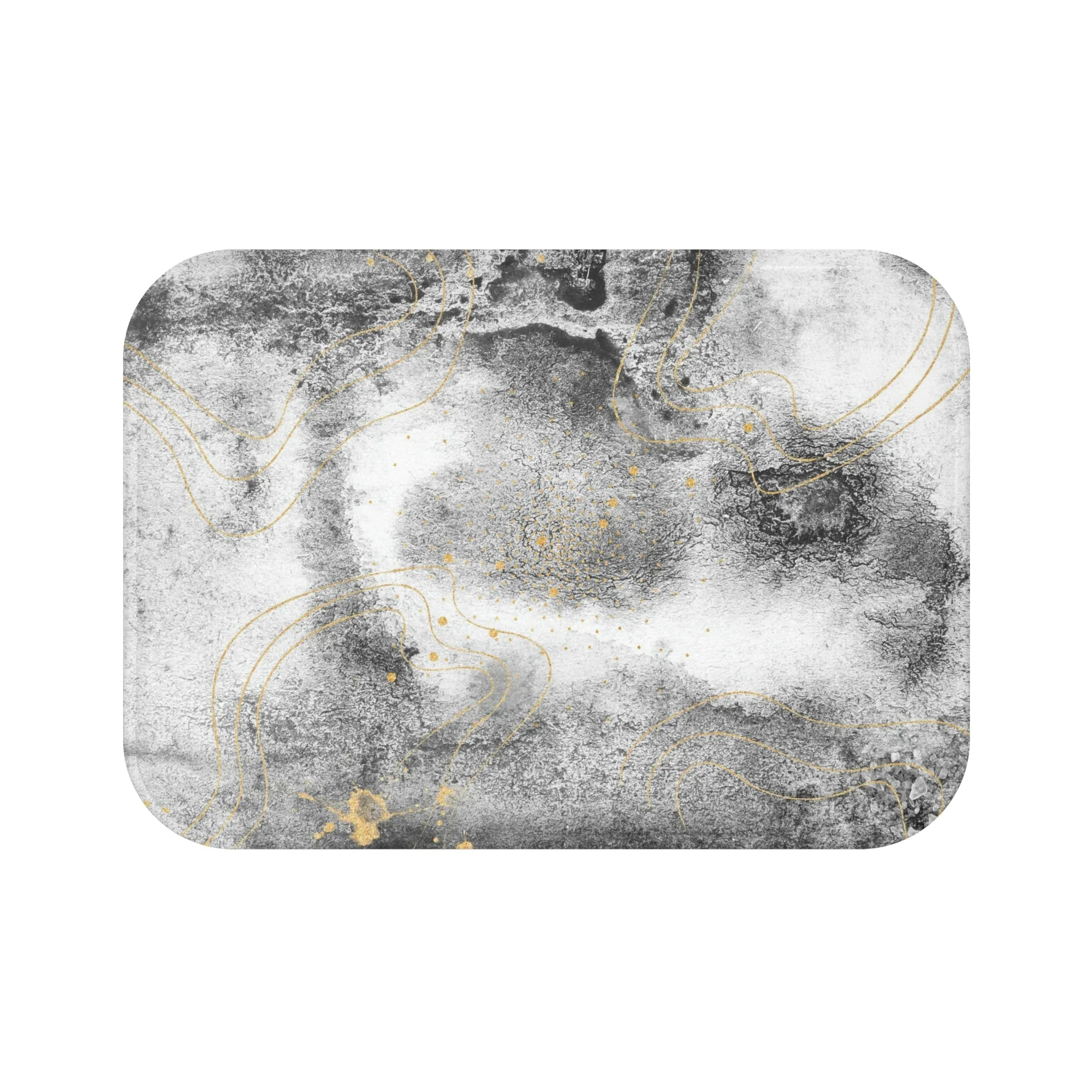 Abstract Bath Mat | Gray Ombre