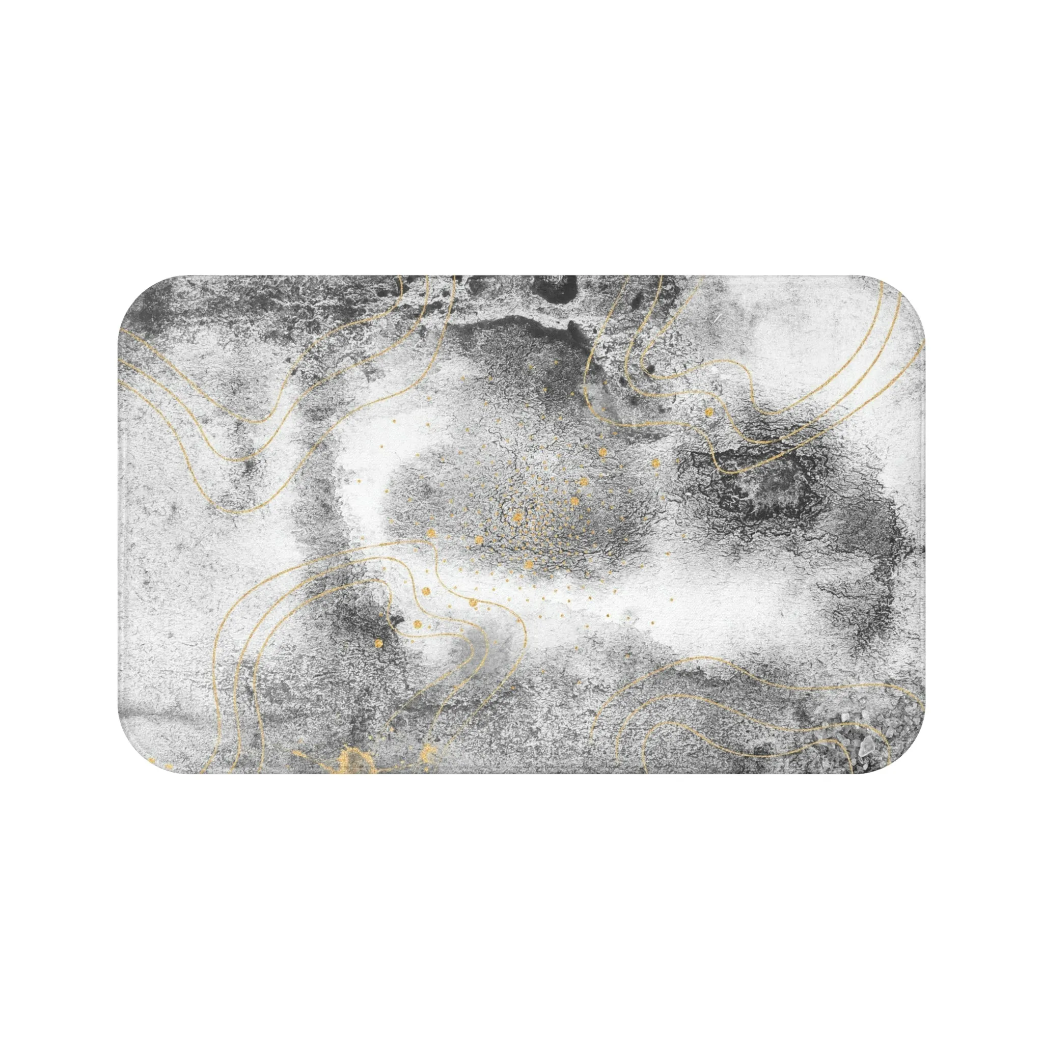 Abstract Bath Mat | Gray Ombre