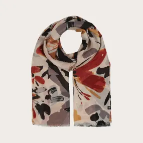 Abstract Floral Design Scarf