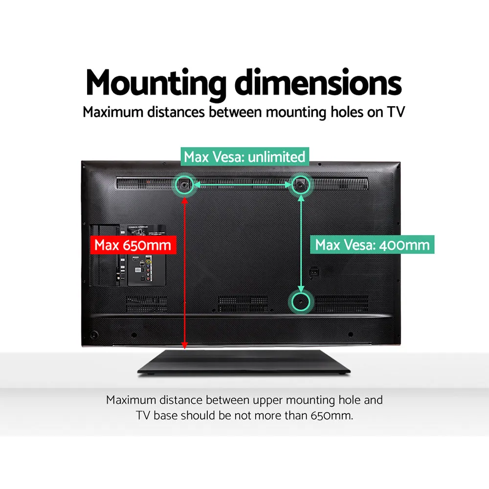 Adjustable Metal TV Stand for 32"-65" Screens, Artiss