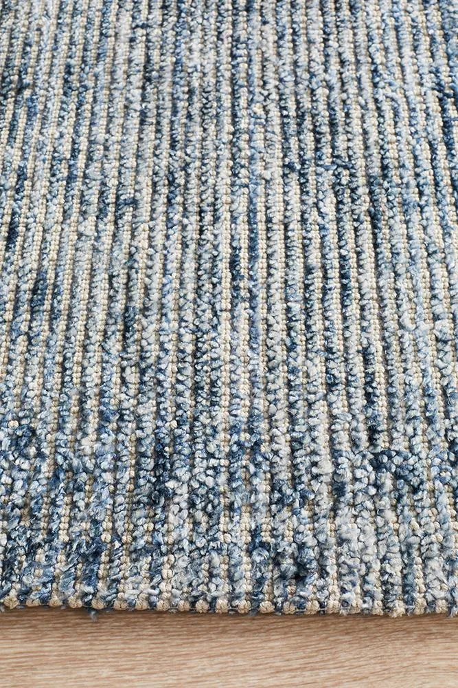 Allure Indigo Cotton Rayon Rug