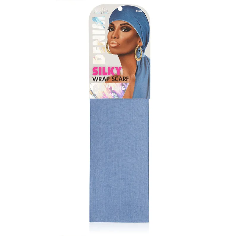 ANNIE MS. REMI Denim Silky Wrap Scarf 60" Long [ASSORTED COLOR] #04522