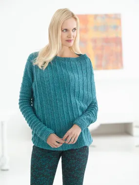 Asymmetric Ribbed Sweater (Knit)