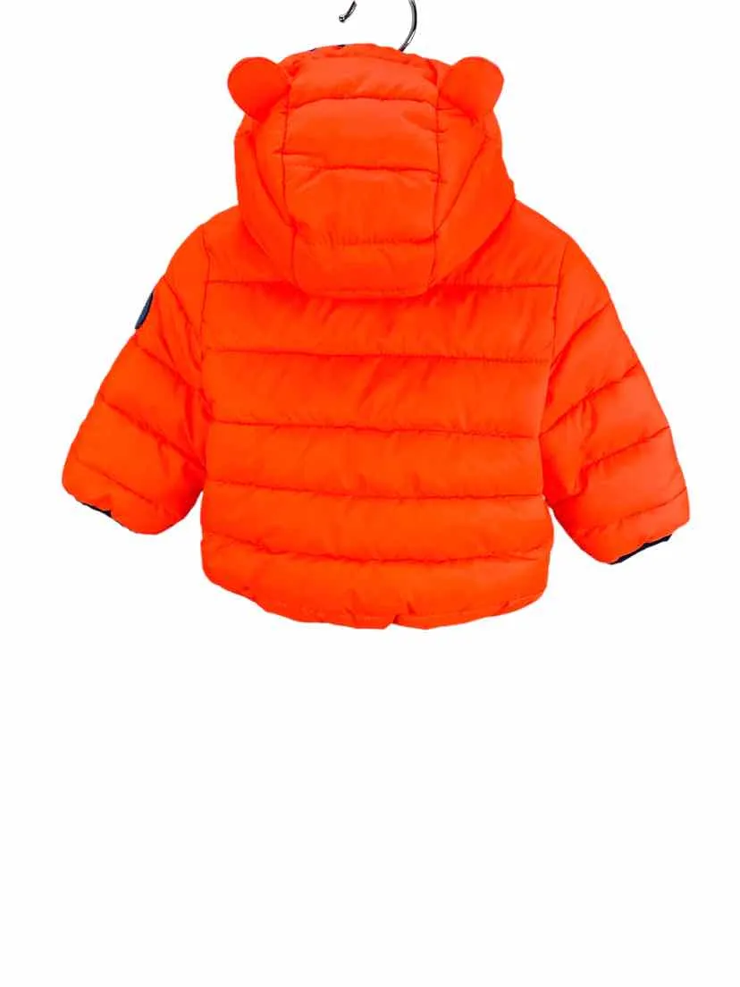 Baby Gap, Baby Boy Puffer Jacket, Orange, Size 6-12M