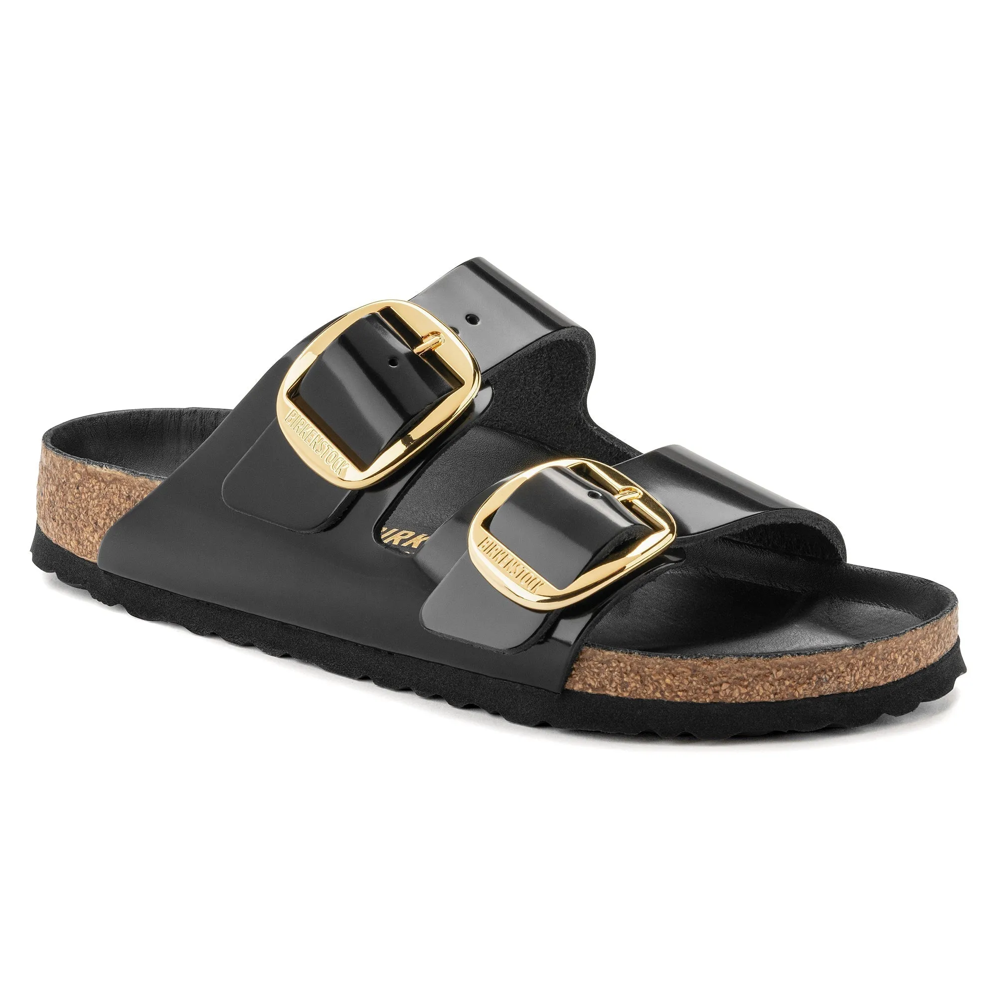 Birkenstock Arizona Big Buckle Natural Leather Patent Women's