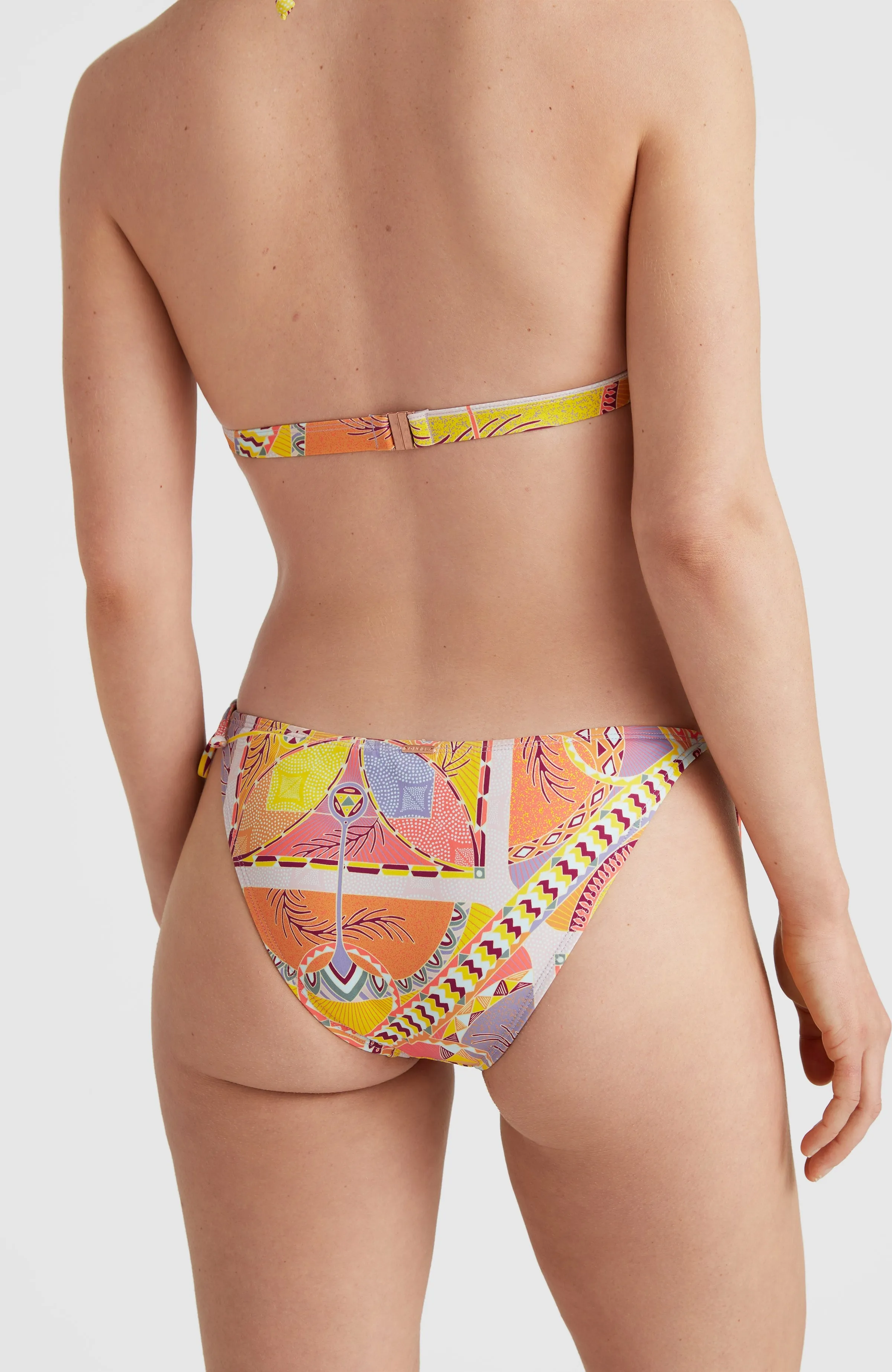 Bondey Bikini Bottoms | Yellow Scarf Print