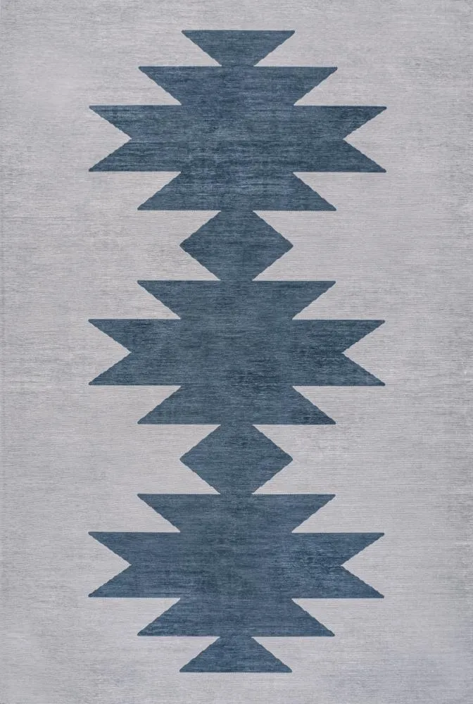 Cayton Minimalist Geometric Machine-washable Area Rug