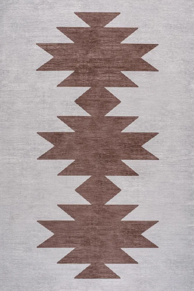 Cayton Minimalist Geometric Machine-washable Area Rug