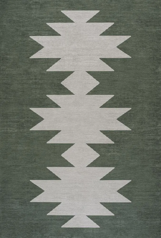 Cayton Minimalist Geometric Machine-washable Area Rug