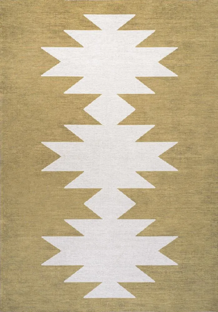 Cayton Minimalist Geometric Machine-washable Area Rug