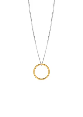 Circle Necklace Gold