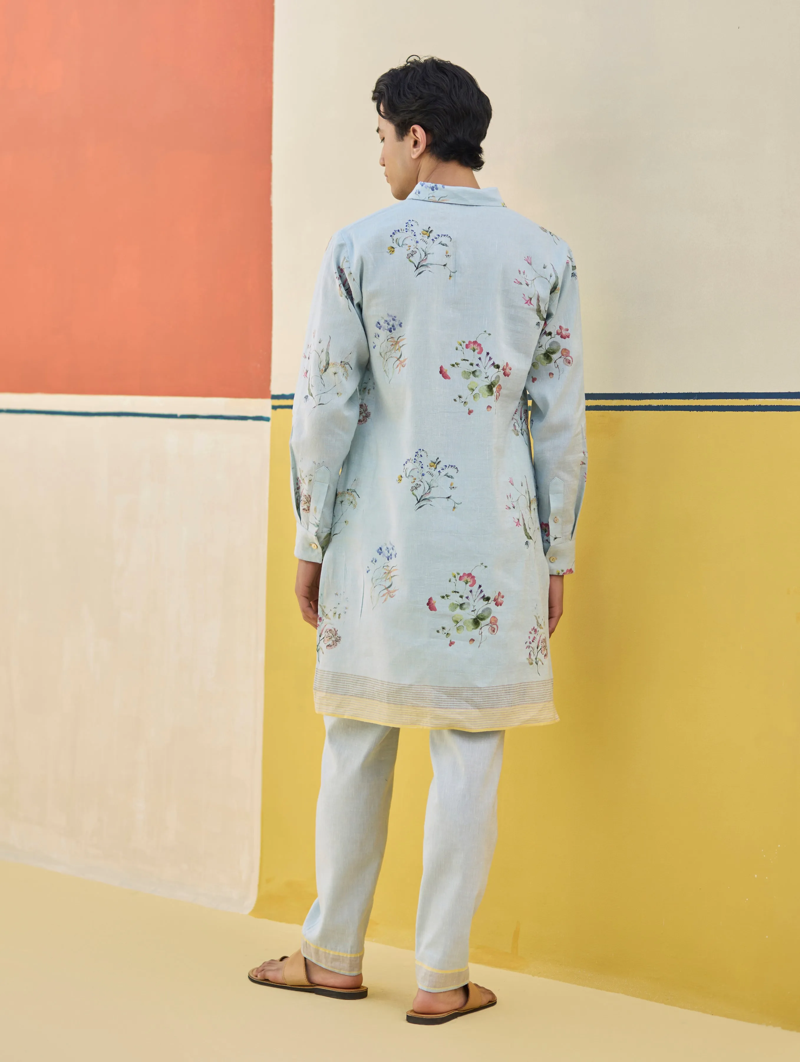 Ciro Floral Kurta Set
- Sky