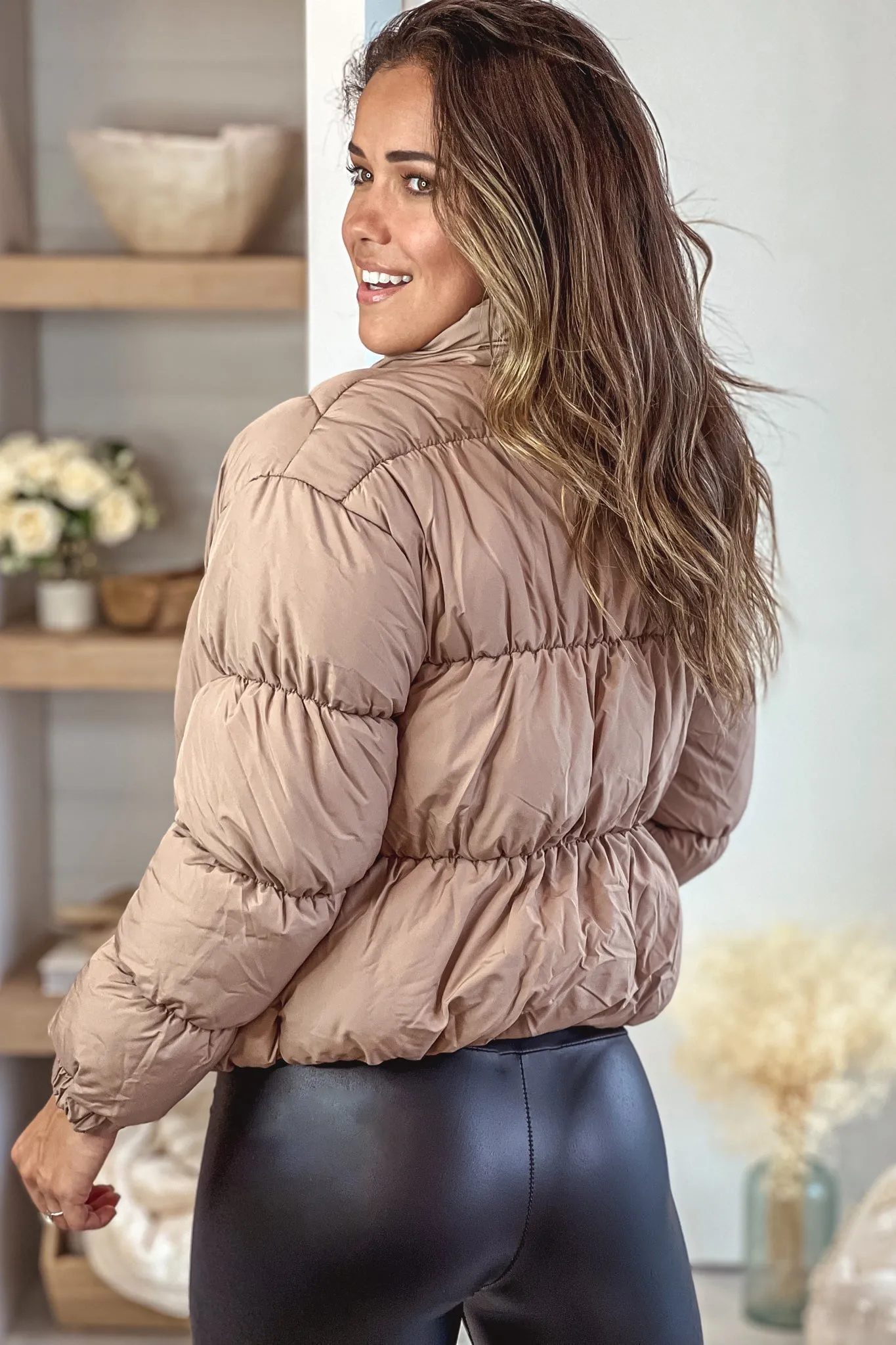 Coco Brown Puffer Jacket