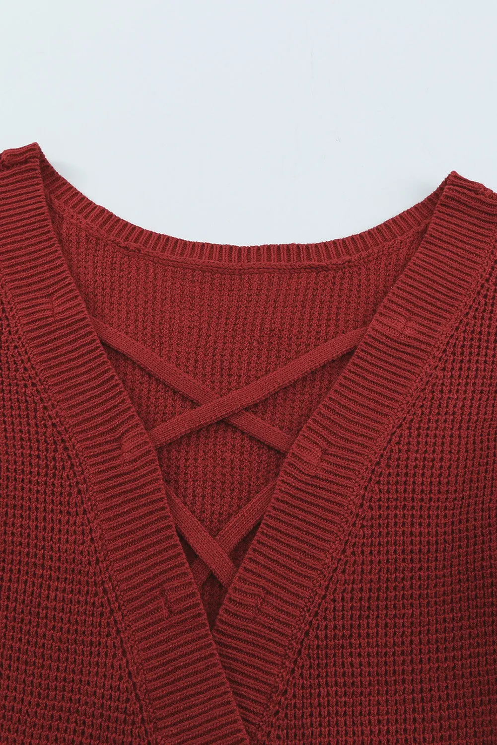 Crisscross Back Boat Neck Sweater | Winter Fashion | Cozy Season