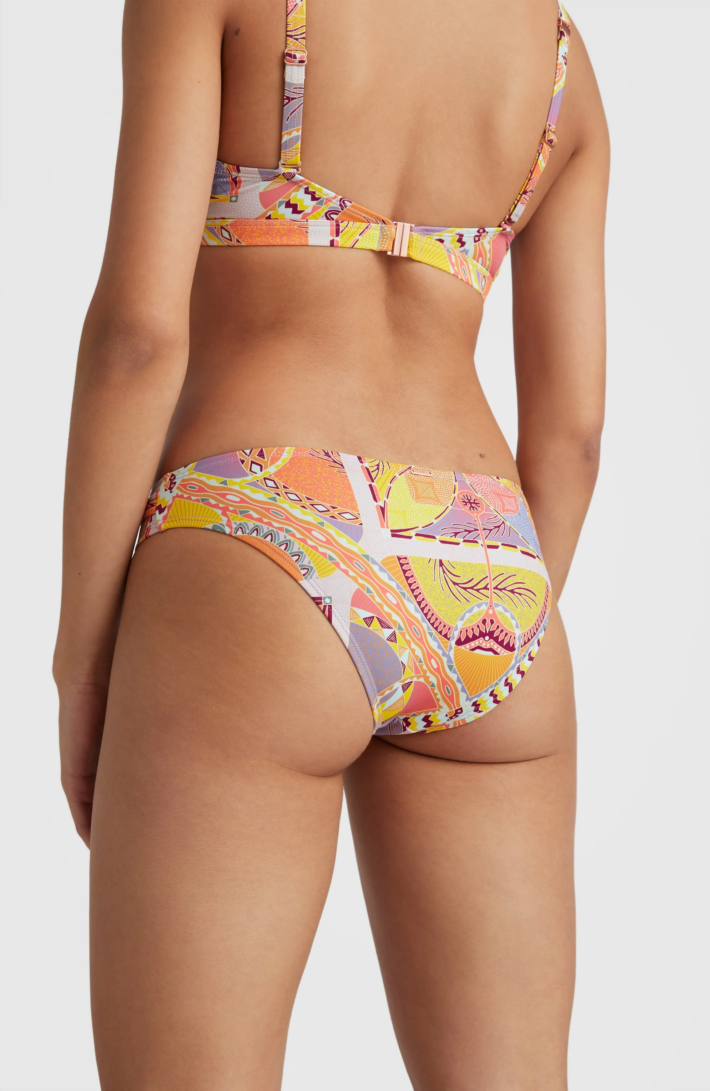 Cruz Bikini Bottoms | Yellow Scarf Print