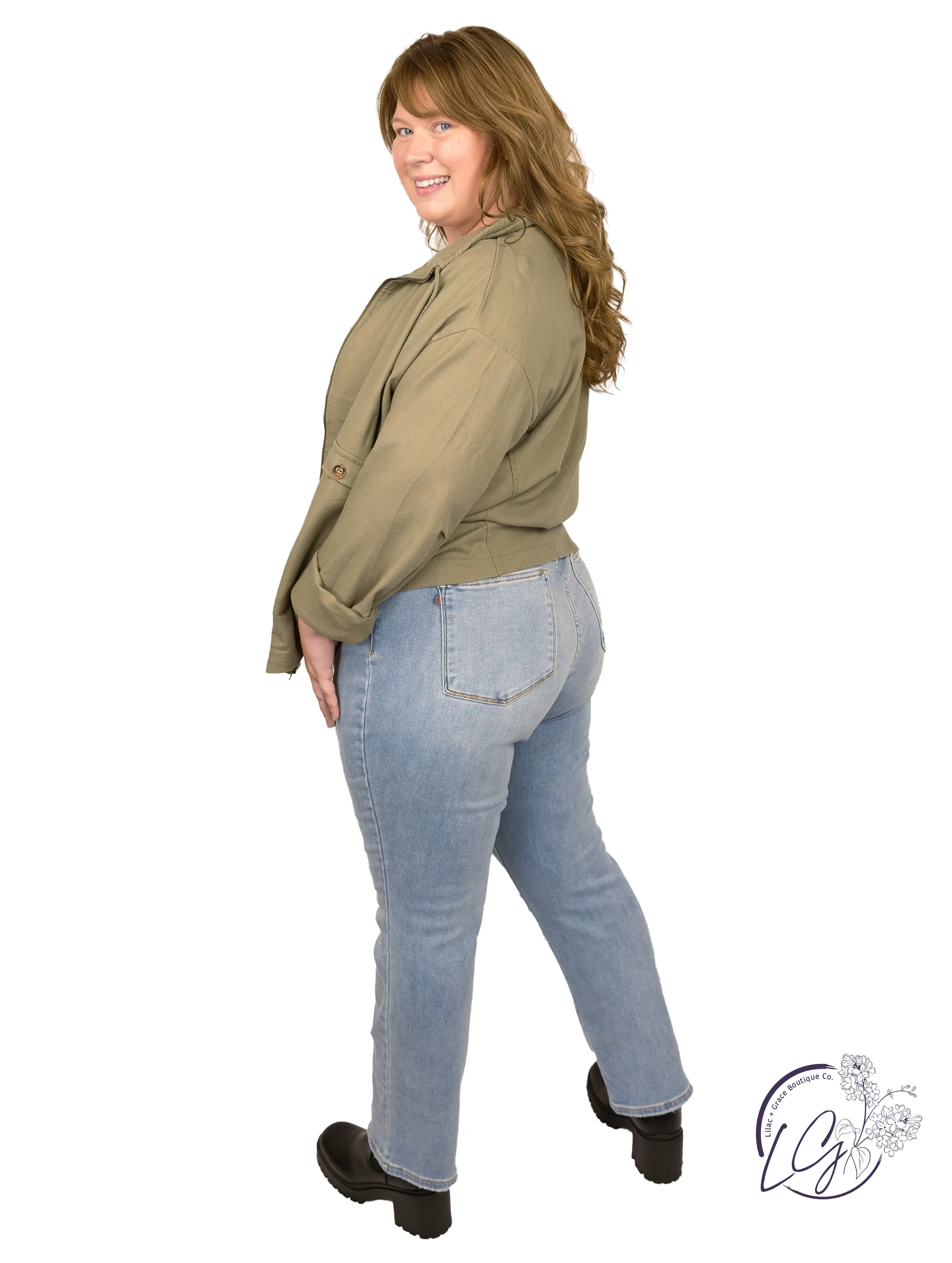 Curvy Colleen High Waist Straight Leg Jeans By Judy Blue