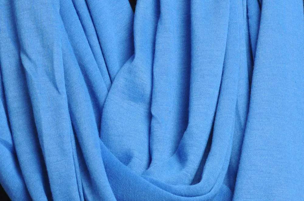 Denim Blue Soft Cotton Snood Scarf