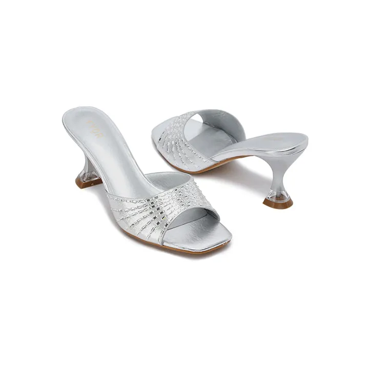 Diamante Detail Slip On Mule HL 131