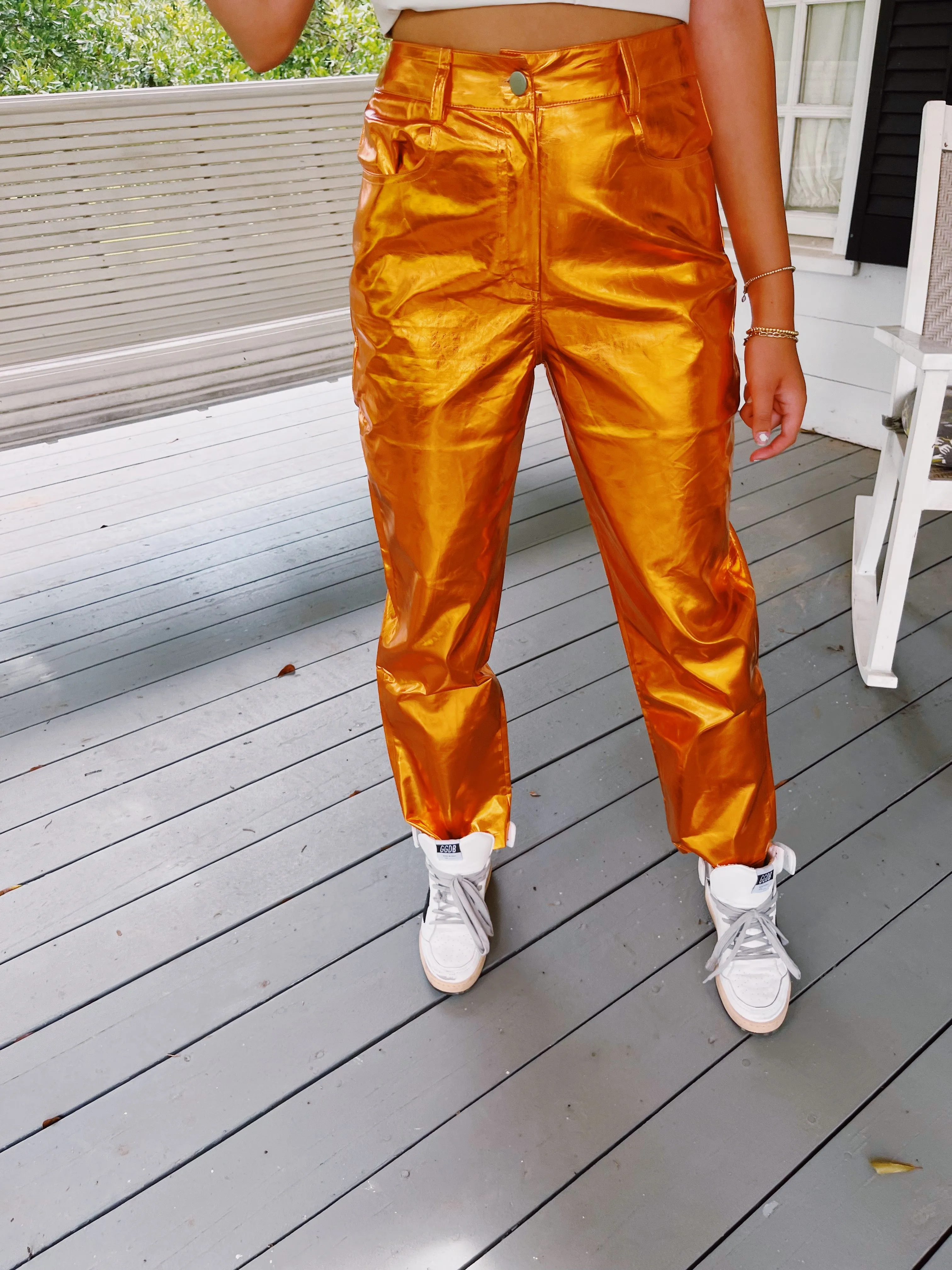 Disco Queen Pants - Bronze/Orange