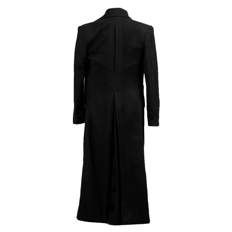 Doctor Who 10th Doctor Black Coat Tenth Doctor Coat Cosplay Costume Trench Coat ACcosplay