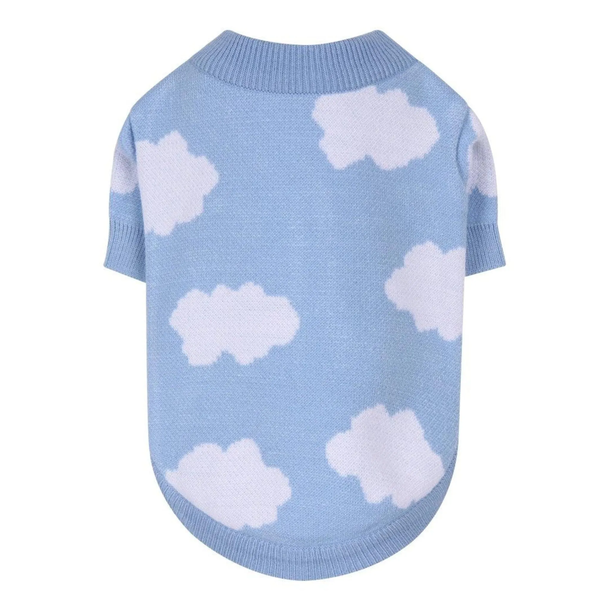 Dog Cardigan Blue Cloud 9 Button Down Sweater