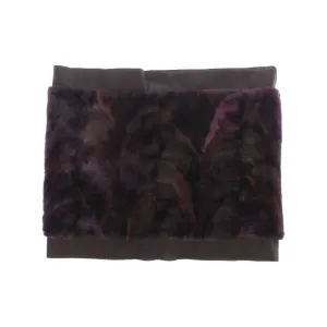 Dolce & Gabbana Exquisite Purple MINK Fur Scarf Wrap