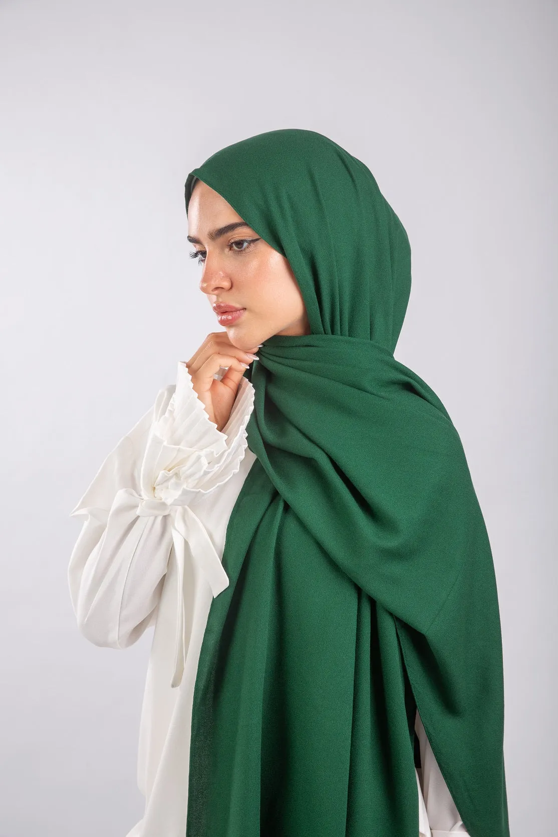 Elegance Modal Hijab -Emerald Green