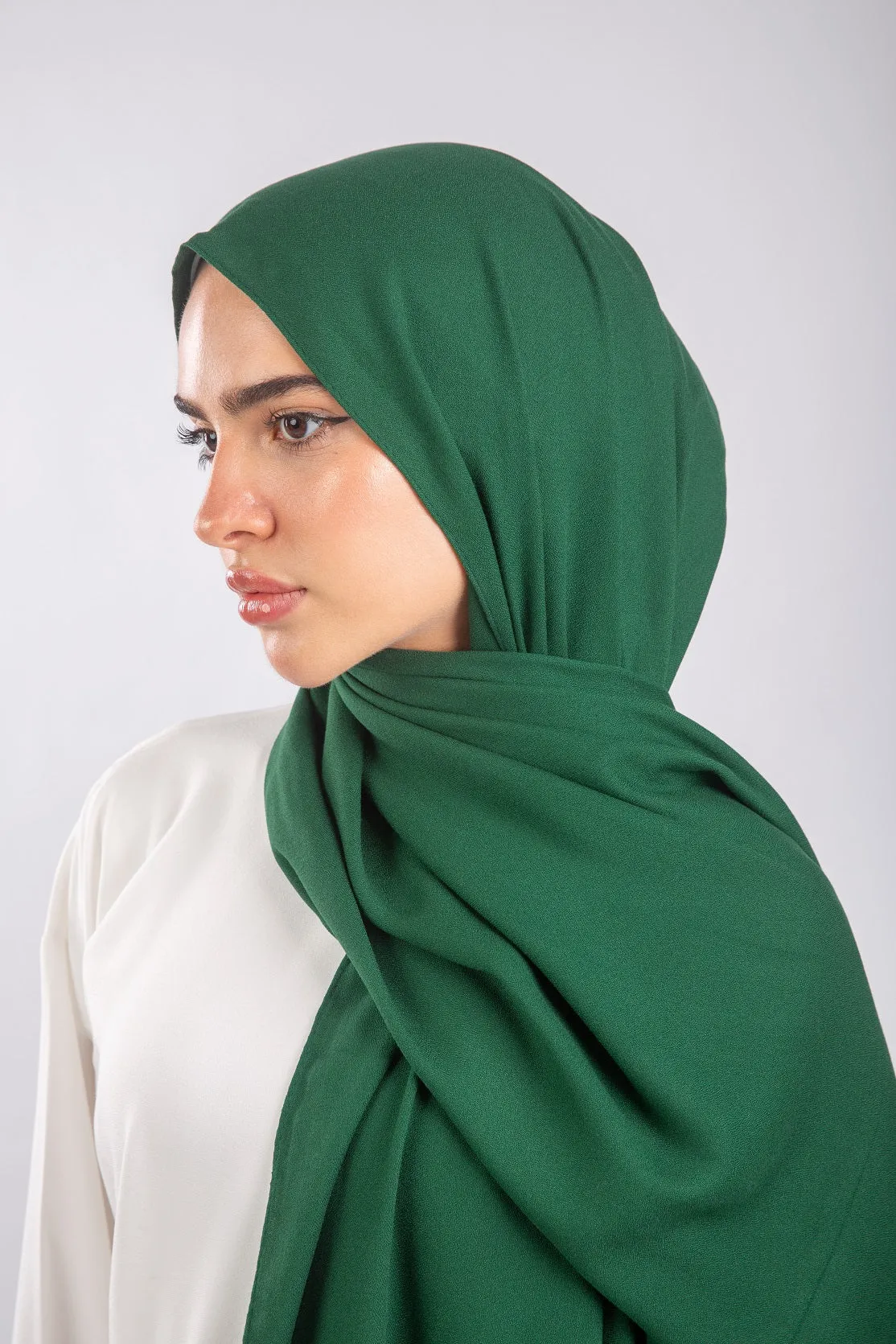 Elegance Modal Hijab -Emerald Green