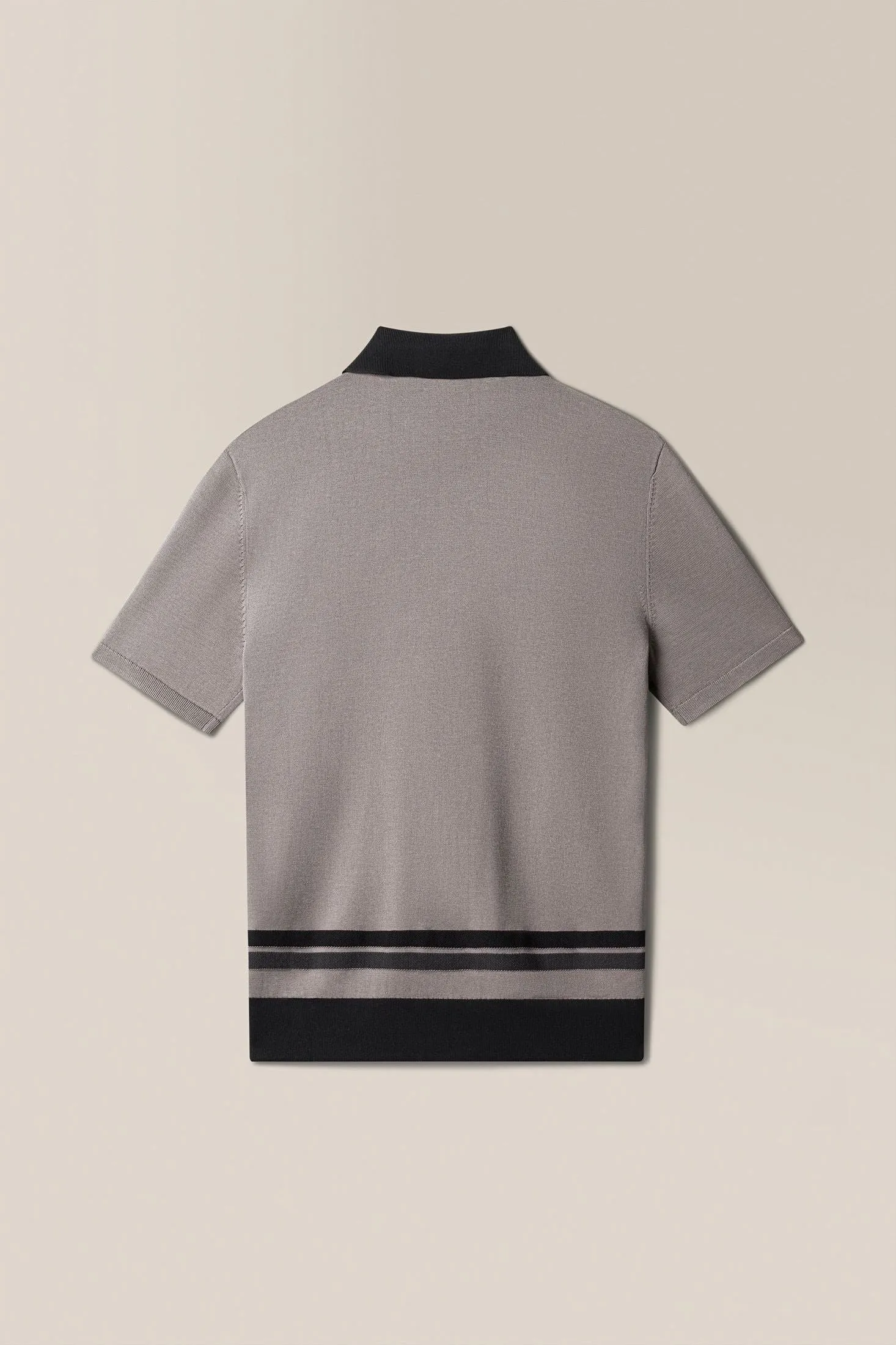 Essex Striped Knit Polo | Cotton