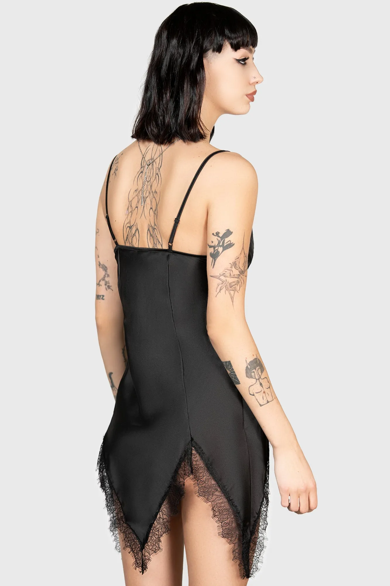 Fatal Farewell Slip Dress [B]