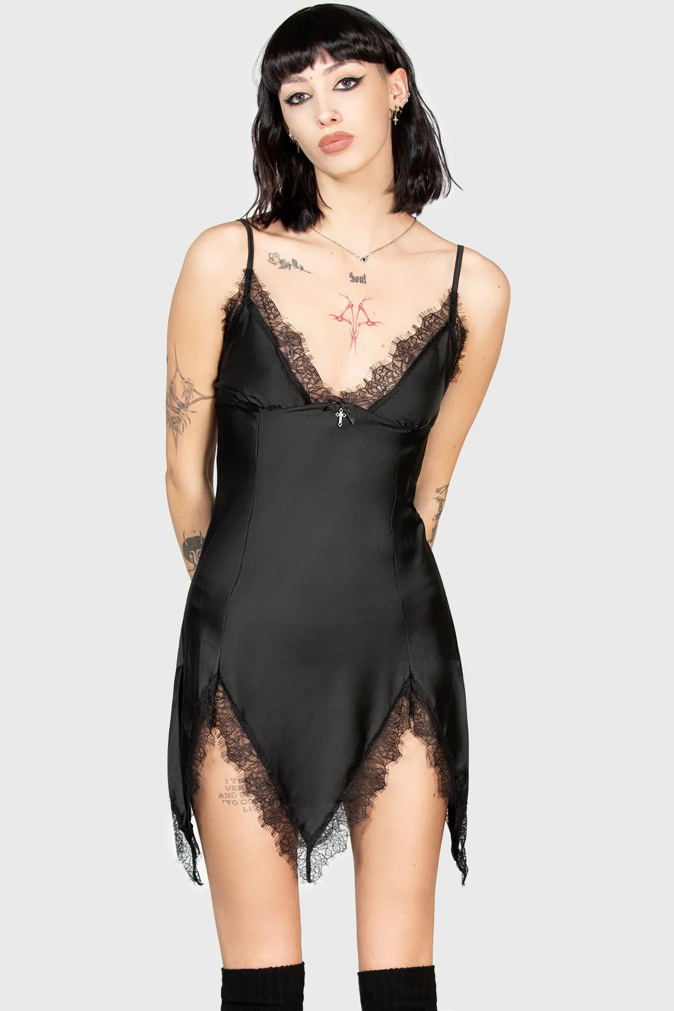 Fatal Farewell Slip Dress [B]