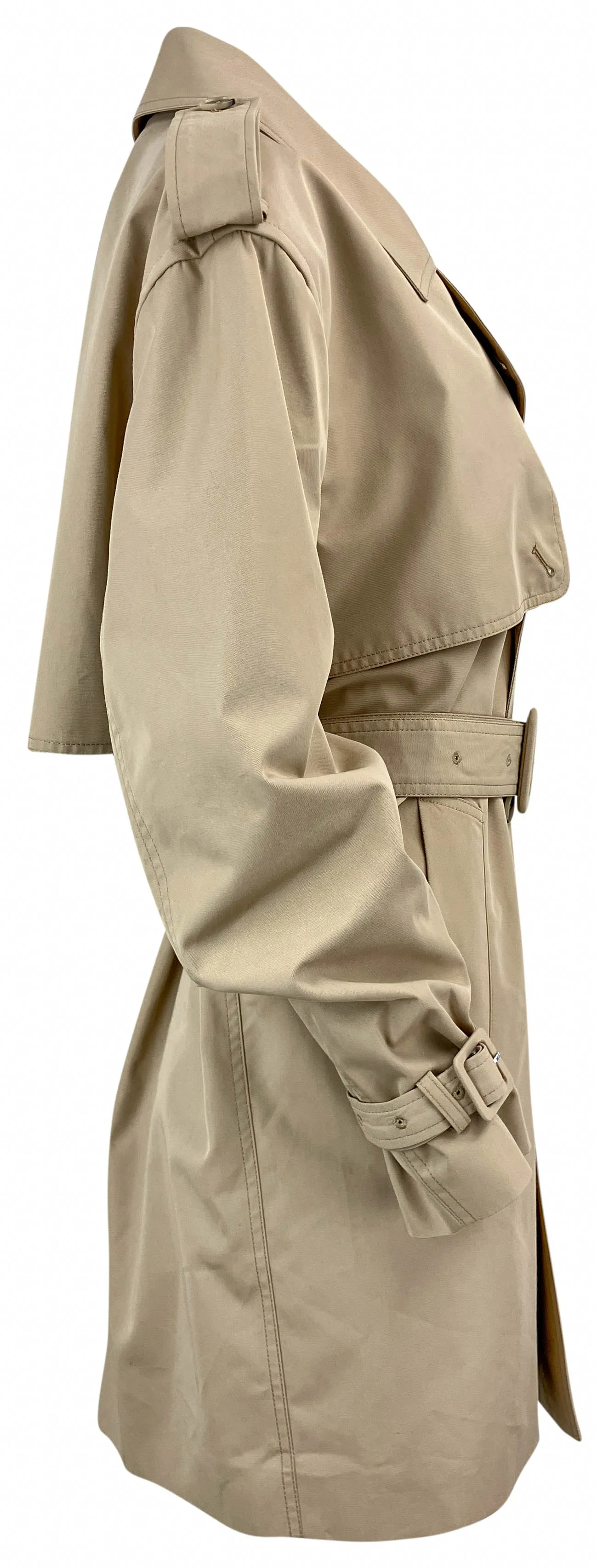 FILIPPA K Short Trench Coat in Sand Beige