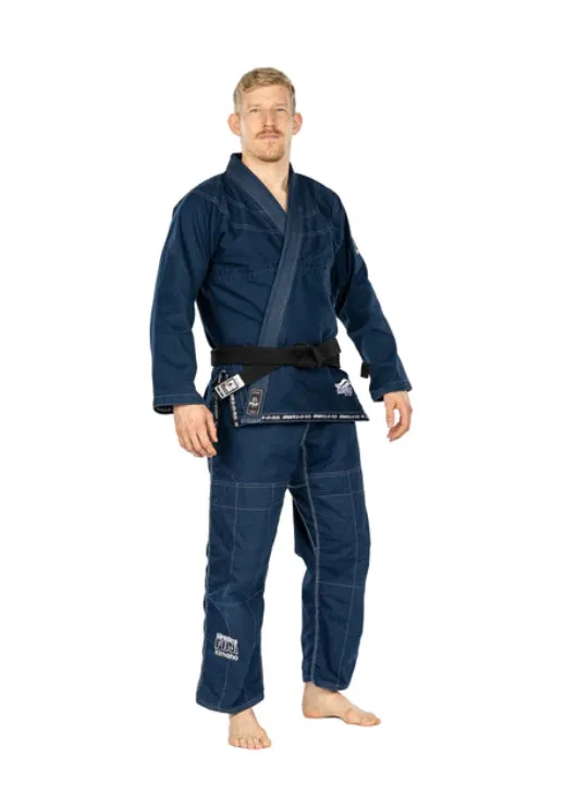 FUJI Suparaito Pearl Weave BJJ Gi - Navy