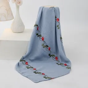 Gardenia Lawn Hijabs - Denim