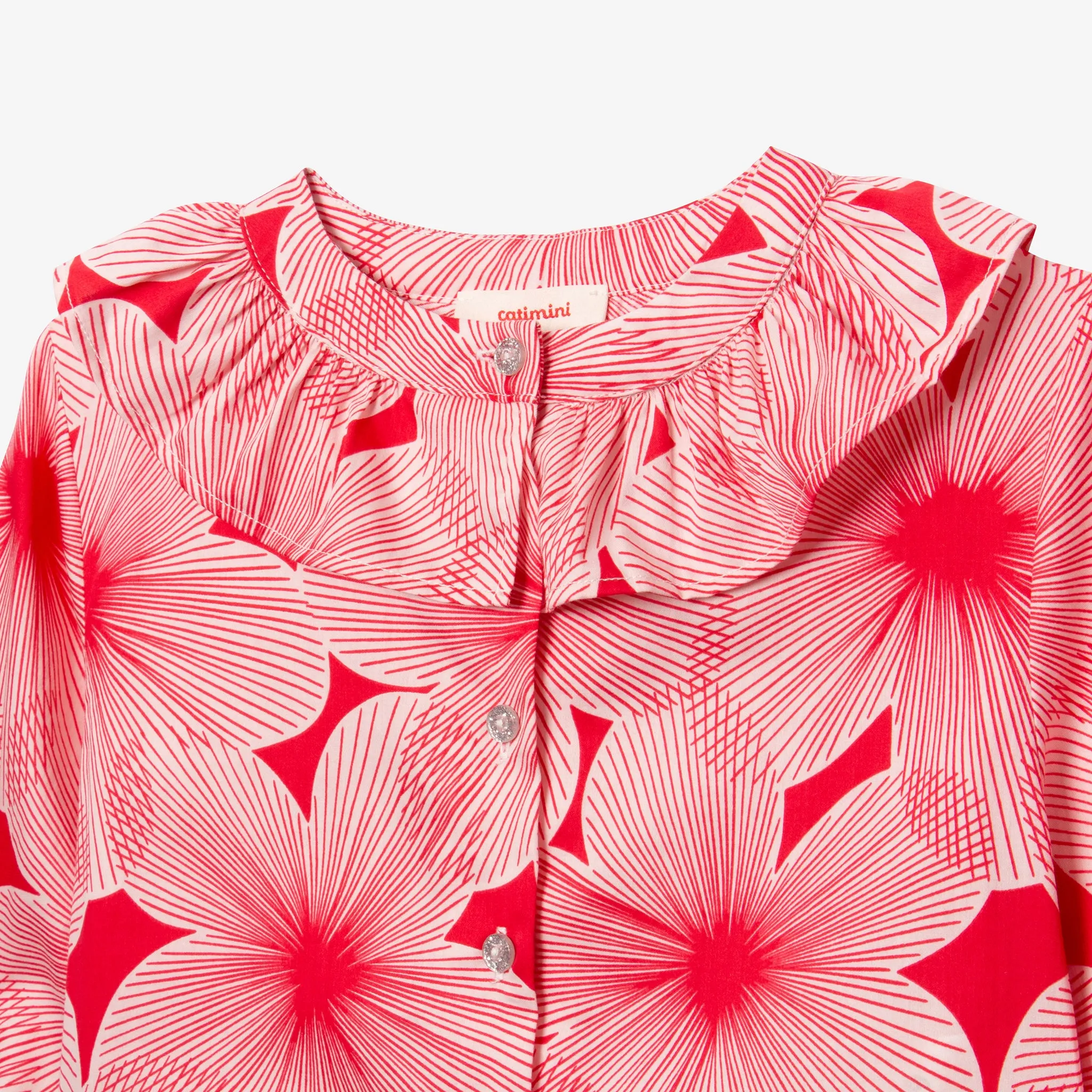 Girls' peony blouse