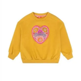 Girls Yellow Hooray Oilily Heart Sweater