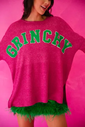 GRINCHY PINK SWEATER