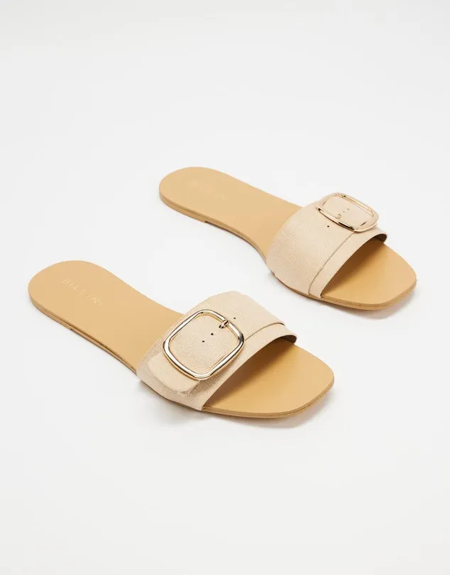 Gusta Sandals - Vanilla Linen