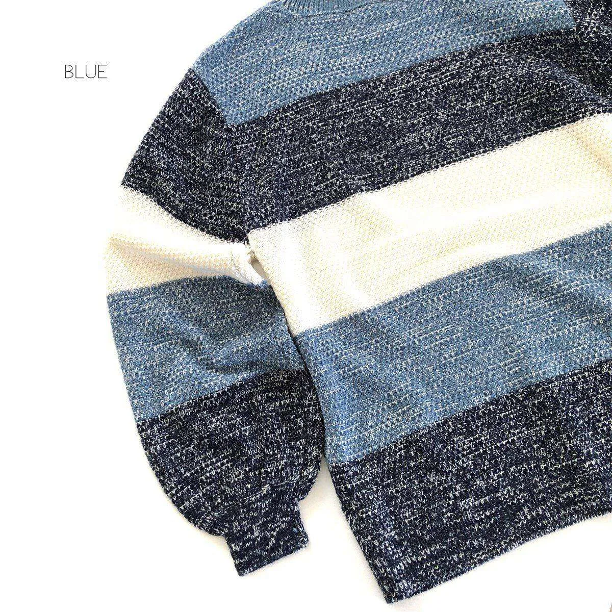 Heather Block Sweater | S-XL