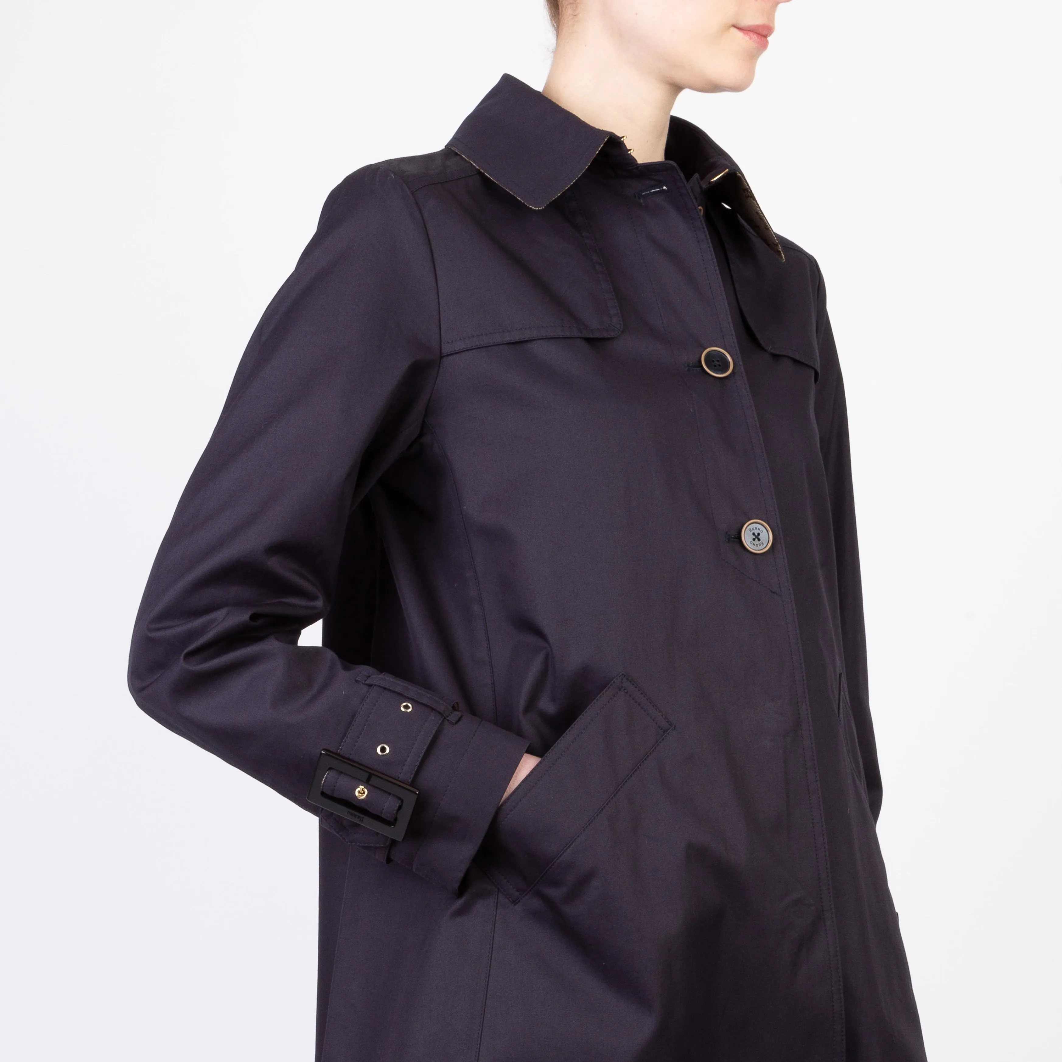 HERNO TRENCH COAT GC000437D 13218 9200 BLU