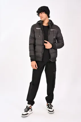 HOODED PUFFER JACKET