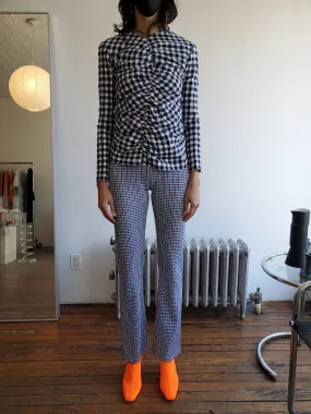 Knit Pants - Navy/ White Stripes