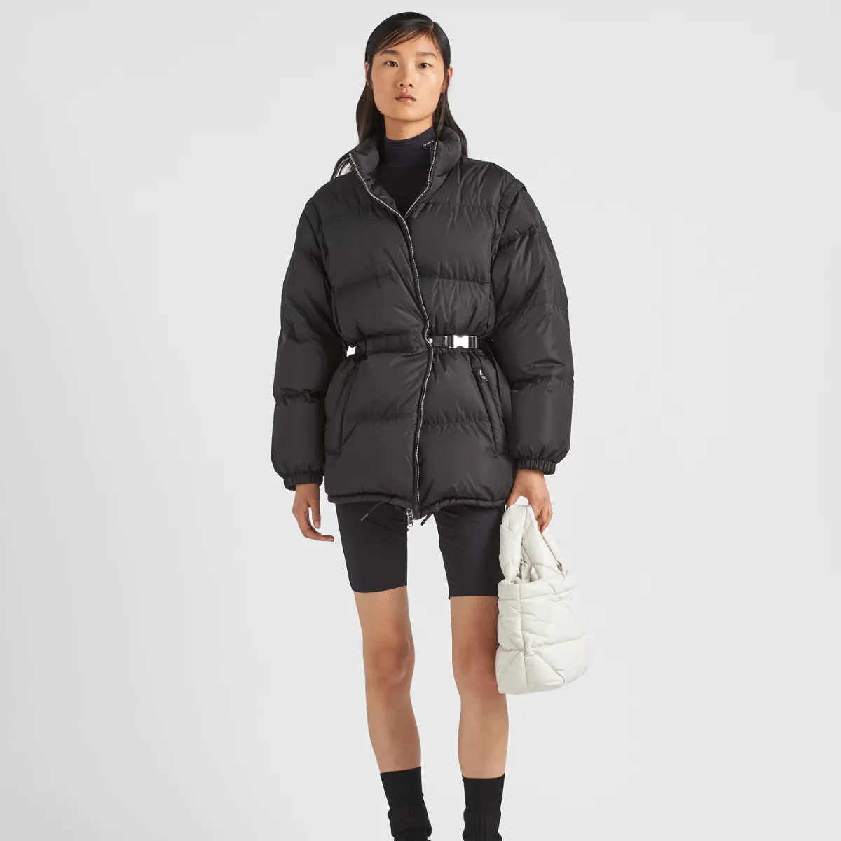 Light Re-Nylon puffer jacket