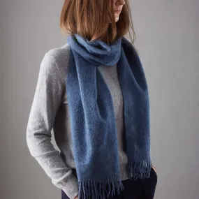 Limon Alpaca Scarf [Denim blue]