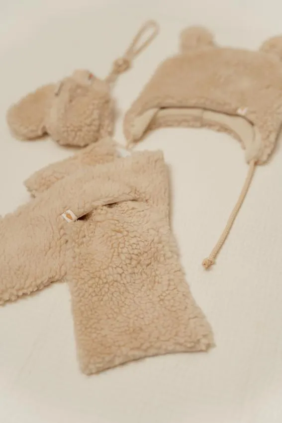 Little Dutch Teddy Mittens | Sand